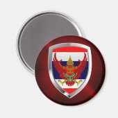Thailand Metallic Embleem Magneet (Voorkant / Achterkant)