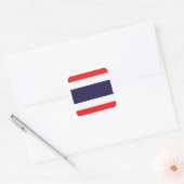 Thailand Nationale Wereldvlag Vierkante Sticker (Envelop)