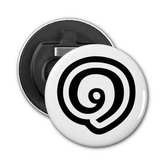 Thailand nummer 1 / Eén / ๑ (Nueng) Thaise taal Button Flesopener (Voorkant)