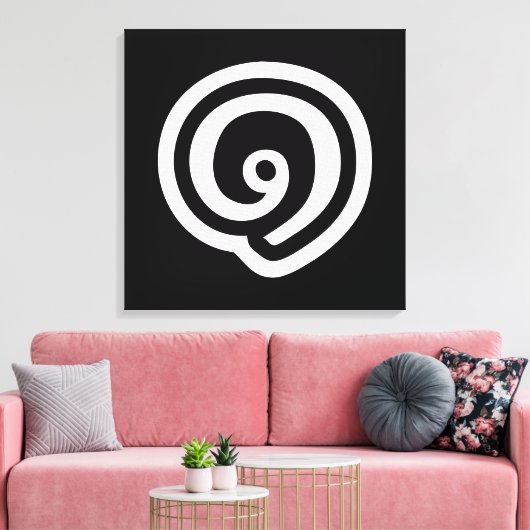 Thailand nummer 1 / Eén / ๑ (Nueng) Thaise taal Canvas Afdruk (Insitu (Woonkamer))