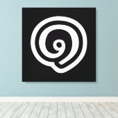 Thailand nummer 1 / Eén / ๑ (Nueng) Thaise taal Canvas Afdruk (Insitu (Houten vloer))