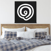 Thailand nummer 1 / Eén / ๑ (Nueng) Thaise taal Canvas Afdruk (Insitu (Slaapkamer))