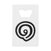 Thailand nummer 1 / Eén / ๑ (Nueng) Thaise taal Creditkaart Flessenopener (Voorkant)