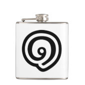 Thailand Nummer 1 / Een / ๑ (Nueng) Thaise Taal Heupfles (Voorkant)