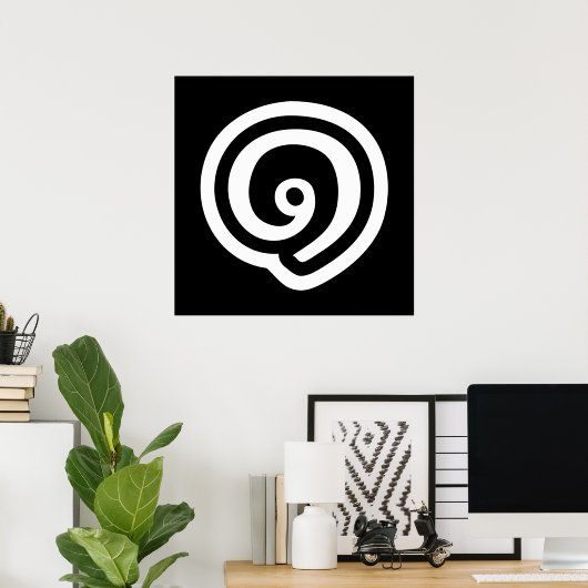 Thailand nummer 1 / Eén / ๑ (Nueng) Thaise taal Poster (Thuiskantoor)