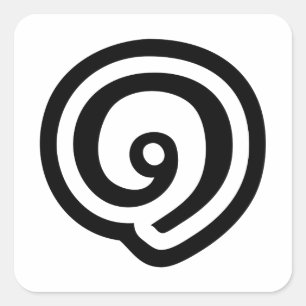 Thailand nummer 1 / Eén / ๑ (Nueng) Thaise taal Vierkante Sticker