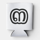 Thailand Nummer 3 / Drie / ๓ (Sam) Thais schrift Blikjeskoeler (Voorkant)