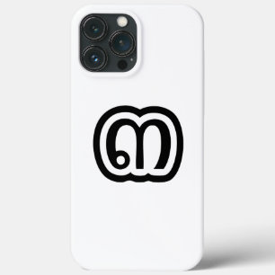 Thailand Nummer 3 / Drie / ๓ (Sam) Thais schrift iPhone 13 Pro Max Hoesje