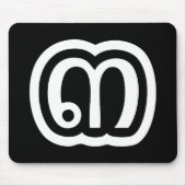 Thailand Nummer 3 / Drie / ๓ (Sam) Thais schrift Muismat (Voorkant)