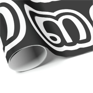 Thailand nummer 3 / Drie / ๓ (Sam) Thaise script Cadeaupapier