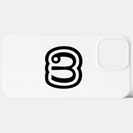 Thailand nummer 3 / Drie / ๓ (Sam) Thaise script Case-Mate iPhone Case (Achterkant (horizontaal))