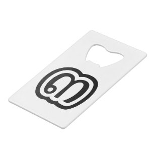 Thailand nummer 3 / Drie / ๓ (Sam) Thaise script Creditkaart Flessenopener