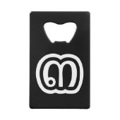 Thailand nummer 3 / Drie / ๓ (Sam) Thaise script Creditkaart Flessenopener (Achterkant)