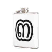 Thailand nummer 3 / Drie / ๓ (Sam) Thaise script Heupfles (Links)