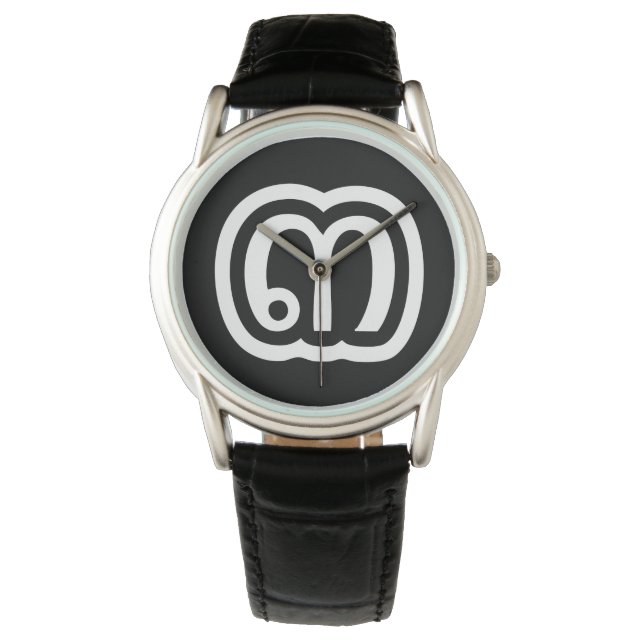 Thailand nummer 3 / Drie / ๓ (Sam) Thaise script Horloge (Voorkant)