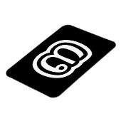 Thailand nummer 3 / Drie / ๓ (Sam) Thaise script Magneet (Linkerzijde)