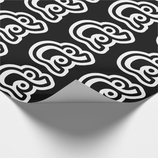 Thailand nummer 5 / Vijf / ๕ (Haa/Ha) Thaise scrip Cadeaupapier (Hoek)