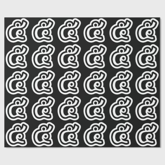 Thailand nummer 5 / Vijf / ๕ (Haa/Ha) Thaise scrip Cadeaupapier (Vlak)