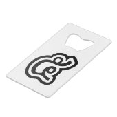 Thailand nummer 5 / Vijf / ๕ (Haa/Ha) Thaise scrip Creditkaart Flessenopener (Achterkant Gekanteld)