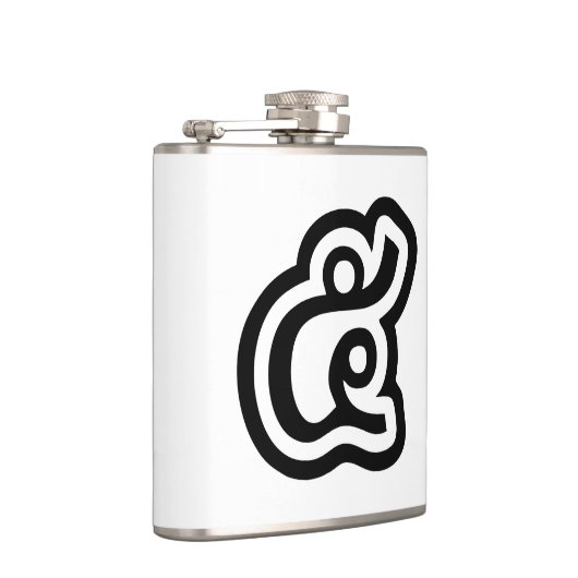 Thailand nummer 5 / Vijf / ๕ (Haa/Ha) Thaise scrip Heupfles (Rechts)