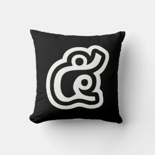 Thailand nummer 5 / Vijf / ๕ (Haa/Ha) Thaise scrip Kussen