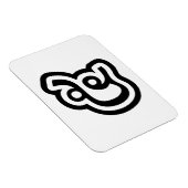 Thailand nummer 5 / Vijf / ๕ (Haa/Ha) Thaise scrip Magneet (Rechterzijde)