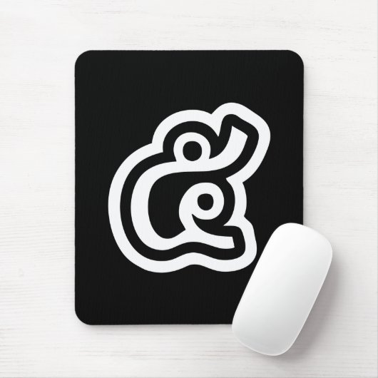 Thailand nummer 5 / Vijf / ๕ (Haa/Ha) Thaise scrip Muismat (Met muis)