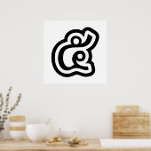 Thailand nummer 5 / Vijf / ๕ (Haa/Ha) Thaise scrip Poster (Keuken)