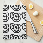 Thailand nummer 5 / Vijf / ๕ (Haa/Ha) Thaise scrip Theedoek (Quarter Fold)