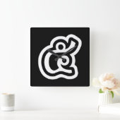 Thailand nummer 5 / Vijf / ๕ (Haa/Ha) Thaise scrip Vierkante Klok (Huis)