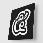 Thailand nummer 5 / Vijf / ๕ (Haa/Ha) Thaise scrip Vierkante Klok (Hoek)