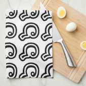 Thailand nummer 6 / Six / ๖ (Ho/Hok) Thaise taal Theedoek (Quarter Fold)