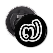 Thailand nummer 7 / Seven / ๗ (Jed/Chet) Thai Button Flesopener (Voorkant)