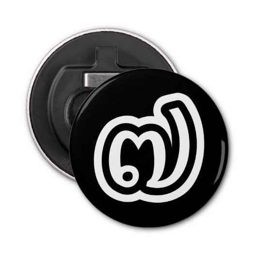 Thailand nummer 7 / Seven / ๗ (Jed/Chet) Thai Button Flesopener (Voorkant)