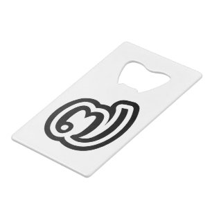 Thailand nummer 7 / Seven / ๗ (Jed/Chet) Thai Creditkaart Flessenopener