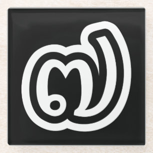 Thailand nummer 7 / Seven / ๗ (Jed/Chet) Thai Glazen Onderzetter