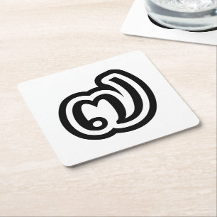 Thailand nummer 7 / Seven / ๗ (Jed/Chet) Thai Kartonnen Onderzetters