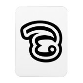 Thailand nummer 7 / Seven / ๗ (Jed/Chet) Thai Magneet (Verticaal)