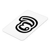 Thailand nummer 7 / Seven / ๗ (Jed/Chet) Thai Magneet (Linkerzijde)