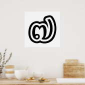 Thailand nummer 7 / Seven / ๗ (Jed/Chet) Thai Poster (Keuken)