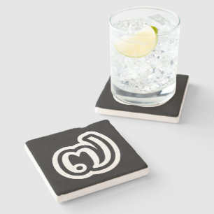 Thailand nummer 7 / Seven / ๗ (Jed/Chet) Thai Stenen Onderzetter