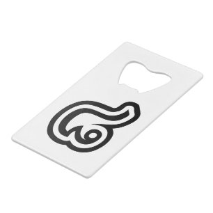 Thailand nummer 8 / Acht / ๘ (Bad/Paet) Thai Creditkaart Flessenopener