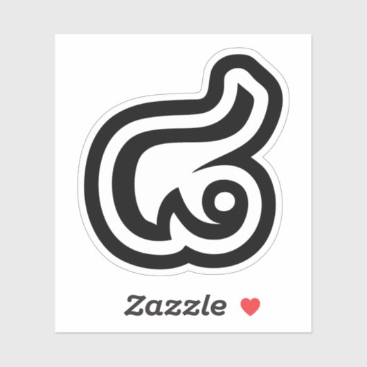 Thailand nummer 8 / Acht / ๘ (Bad/Paet) Thai Sticker (Vel)