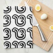 Thailand nummer 8 / Acht / ๘ (Bad/Paet) Thai Theedoek (Quarter Fold)