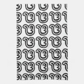 Thailand nummer 8 / Acht / ๘ (Bad/Paet) Thai Theedoek (Verticaal)