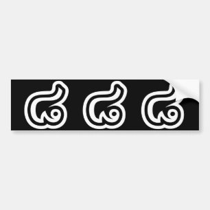 Thailand Nummer 8 / Acht / ๘ (Bad/Paet) Thais Bumpersticker