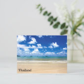 Thailand op het strand briefkaart (Staand voorkant)