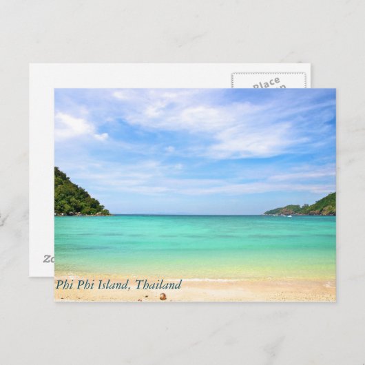 Thailand op Phi Phi Island Briefkaart (Voorkant / Achterkant)