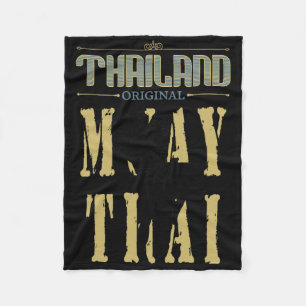 Thailand Originele Muay Thai Kickboksen Cadeau Voo Fleece Deken