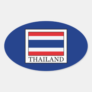 Thailand Ovale Sticker